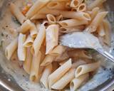Penne Pasta in cheesy oats white sauce recipe step 10 photo