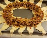 A picture of step 7 of Taco Crescent Ring.