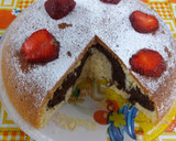 عکس مرحله 9 از دستور کیک دورنگ خوشمزه و دلربا 🍓