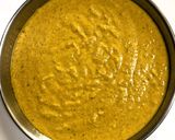 A picture of step 2 of Indrahar ki Kadhi (Madhya Pradesh Cuisine in a Fusion style).