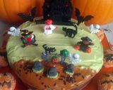 A picture of step 8 of Vickys Halloween Cake Decorating Ideas.