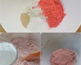 รูปขั้นตอนการทำที่ 1 ของ ขนมปังสตรอว์เบอร์รีสีหวาน อบในหม้ออบ DIY