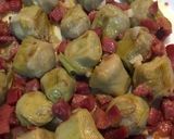 Foto del paso 8 de la receta Corazones de alcachofas rehogados con jamón