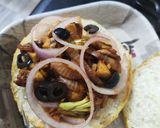 A picture of step 5 of Mushroom Cheese Burger.