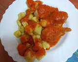 Foto del paso 5 de la receta: Jamoncitos de pollo en salsa con papas fritas