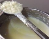 A picture of step 2 of Dudhpak (Rice pudding).