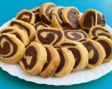A picture of step 10 of Pinwheel Cookies 😍😍.