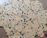 A picture of step 4 of Crispy Scallion Crackers.