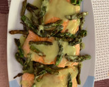 Foto del paso 8 de la receta: Crema de calabacín y espárragos verdes en Thermomix y salmón asado