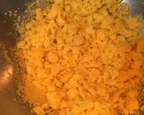 A picture of step 5 of Moong Dal Halwa.