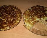 Foto del paso 5 de la receta: Tortilla de papa, rellena con jamón y queso