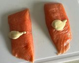 Foto del paso 1 de la receta Salmón a la mostaza con sésamo en airfryer