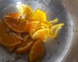 A picture of step 2 of Candied orange slices.