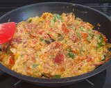 Foto del paso 4 de la receta: Espaguetis en salsa cremosa de tomate, pimientos asados y ricotta