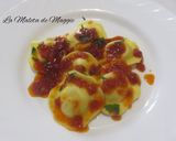 Foto del paso 9 de la receta Raviolis de pollo asado con salsa de sobrasada y miel