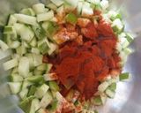 A picture of step 1 of Instant cut Mangoe Pickle.