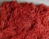A picture of step 1 of Gajar halwa shots.