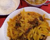 Foto del paso 6 de la receta: Olluquito con Charqui y Carne