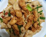 รูปขั้นตอนการทำที่ 3 ของ อกไก่ผัดน้ำมันไก่