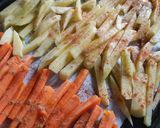 Une image de l'étape 4 de Mes falafels et frites de légumes.
