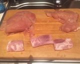 Foto del paso 1 de la receta: Pechugas con jamon 