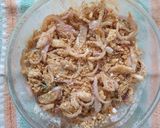 A picture of step 3 of Ulli vadai (onion vadai).