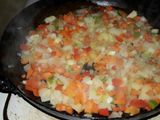 Gatuzo con salsa y arroz