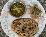 A picture of step 2 of Soy Flour & Wheat Flour Naan.