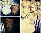 A picture of step 1 of Yam Porridge with Spinach leaves. Step-by step Recipe.