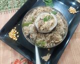 A picture of step 7 of Dessicated coconut rice.
