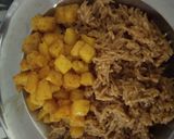 A picture of step 4 of Pulao pattata.