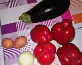 Pas rețetă Salată de vinete cu ardei copti și maioneză 1 fotografie