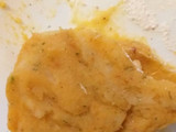 Croquetas de patata rellenas de semillas de calabaza
