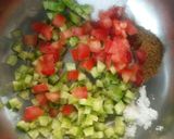 A picture of step 1 of Cucumber raita (Jain).