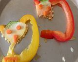 A picture of step 2 of Spooky Veggie Salad.