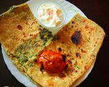 A picture of step 4 of Palak Paneer Paratha.