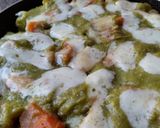 Foto del paso 4 de la receta: Guatila/yota/cidra con salsa de puerro🥧 y queso🧀🌿🥬🌰