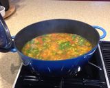 A picture of step 7 of Moroccan Chickpea Soup.