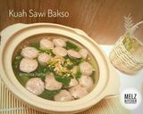 Foto langkah ke 3 dari resep Kuah Sawi Bakso.