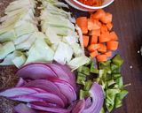 A picture of step 1 of Catfish soup.