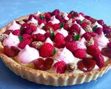 Une image de l'étape 5 de Tarte framboises mirabelles.