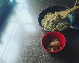 A picture of step 5 of Oats Upma.