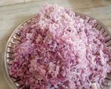 A picture of step 2 of Purple Yam barfi dessert.