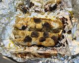 Une image de l'étape 10 de Filets de flétan gratinés à la truffe noire et pesto.