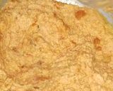 A picture of step 4 of GAJAR HALWA(made of jaggery and milk powder).
