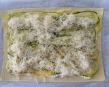 A picture of step 6 of Zucchini (Courgette) Tart with Lemon Ricotta and Basil Olive Oil.