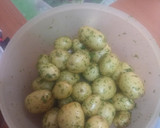 Foto del paso 2 de la receta: Sama con verduras y papas embarradas al horno
