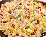 Hình bước làm 4 của món Cơm Chiên Thập Cẩm (Cho Người Kỵ Hải Sản)