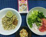 A picture of step 1 of Moong Sprouts Salad.