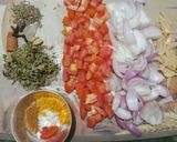 A picture of step 1 of Amristari chickpea(chole).